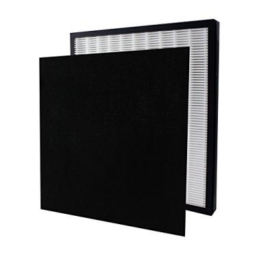 Imagem de InvisiClean Filtro de substituição Hepa verdadeiro com pré-filtro de carvão ativado – Filtro genuíno para purificadores de ar InvisiClean Aura IC-5018 e Sensa IC-5120