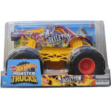 Imagem de Carrinho HOT Wheels Monster TRUCK Skeletoh Mattel FYJ83