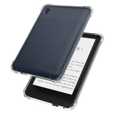 Imagem de Aircawin Capa transparente transparente para Kobo Clara de 15 cm para Kobo Clara BW (N365) 2024/Clara Color (N367) 2024/Clara 2E (N506) 2022, capa traseira de TPU macio à prova de choque leve