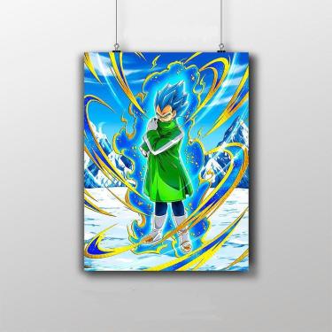 Imagem de Placa Decorativa Vegeta Dragon Ball Broly Filme Anime Poster