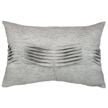 Imagem de Almofada Decortextil Linhão Off com Plisse Manual 40x60 cm