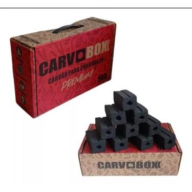 Imagem de Carvão Ecológico Caixa 5kg Para Churrasco Sem Fumaça + Calor - Carvobo