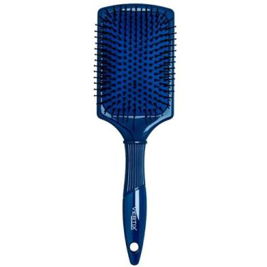 Imagem de Escova Raquete Desembaraçante Blue Antibacteriana Vertix - Belliz