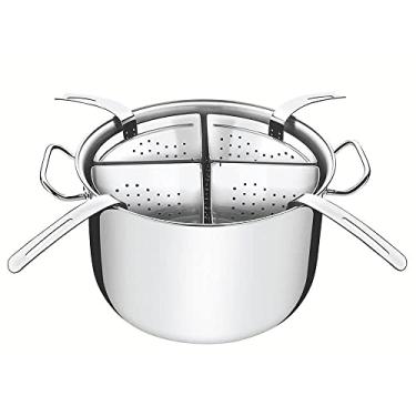 Imagem de Cozi-Pasta Tramontina Professional em Aço Inox com 4 Divisórias 30 cm 13,5 L