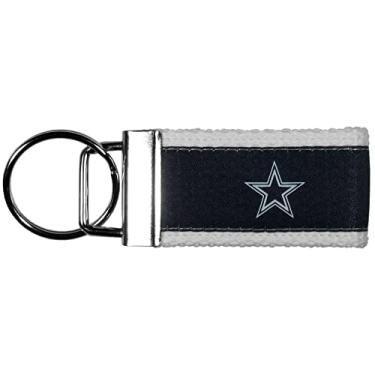 Imagem de Siskiyou Sports Chaveiro de tecido NFL Dallas Cowboys, tamanho único, cores do time