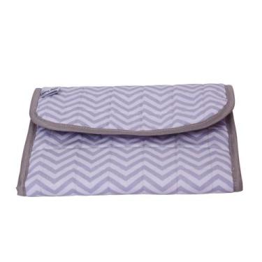 Imagem de Porta fralda lenço umedecidos bebê portátil - LumaBaby, cinza detalhe 