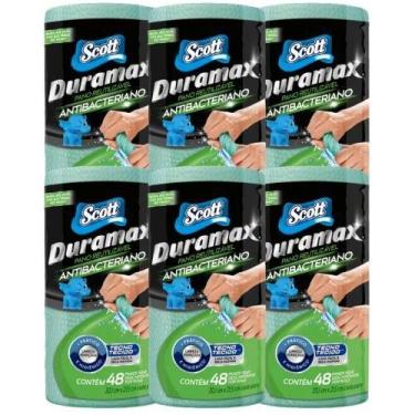 Imagem de Kit 6 Pano Rolo Antibacteriano 48Un Absorção Instantânea - Scott Duram