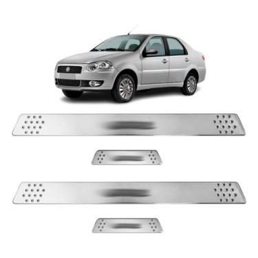 Imagem de Soleira para Porta Lateral Tuning Esportiva para carros 4 Portas (ABS)