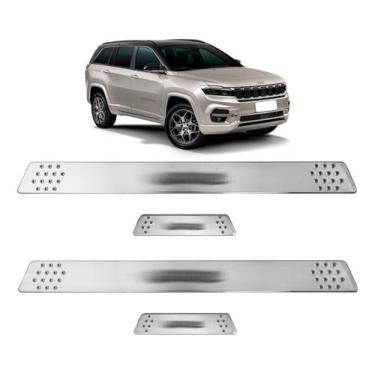 Imagem de Soleira para Porta Lateral Tuning Esportiva para carros 4 Portas (ABS)