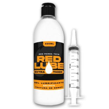 Imagem de Gel Lubrificante Semen Lube Cum Lub Red Lube Extra Thick 500ml Neutro 