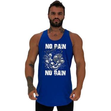 Imagem de Regata Longline Estampada Masculina MXD Conceito No Pain No Gain, Masc