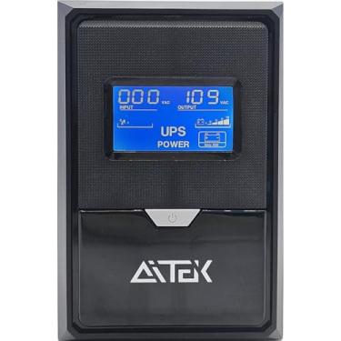 Imagem de No-Break Estabilizador Proteção Contra Quedas de Energia Compacto Sistema de Energia Interrupta 110v ou 220v 650VA Preto (220v)