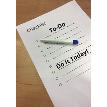 Imagem de To-Do Checklist Do It Today !: Simple Daily to Do Planner and Checklist Pad – 60 Sheets Size: 7 x 10” – Schedule, Checklist, Notes, Gratitude and Selfcare.