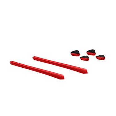 Imagem de Betterun Almofadas de nariz de substituição vermelhas kits de borracha para Oakley Crosslink Zero