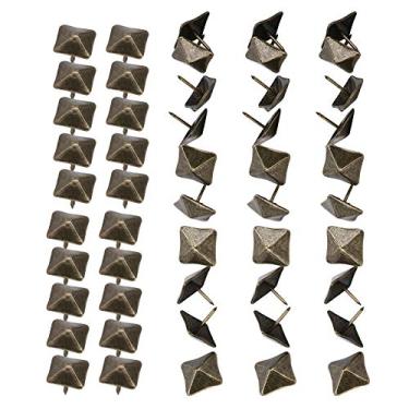 Imagem de 100 Peças de Prego de Estofamento de Bronze Vintage, Porta de Sapato de sofá, Pino Decorativo de Madeira, Pinos de Tachas para Móveis, Decoração de