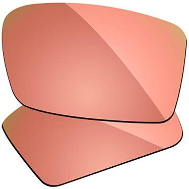 Imagem de Firtox Lentes polarizadas de substituição compatíveis com óculos de sol Oakley Gascan - Blush Gold