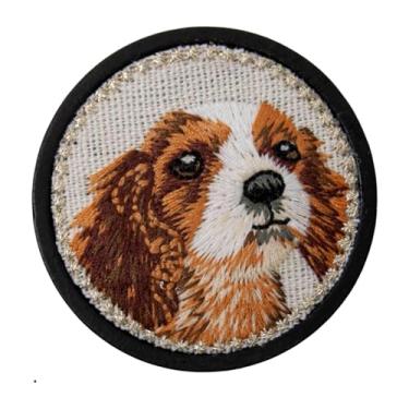 Imagem de Vaveren Porta-agulhas de madeira reutilizável, presente para o dia das mães, porta-agulhas para bordado, ponto cruz, quilting, mãe e esposa, Cachorro 2