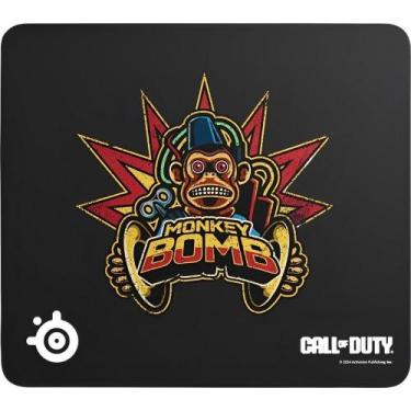 Imagem de Mouse Pad Steelseries QCK 63449 Edicao Monkey Bomb L, preto