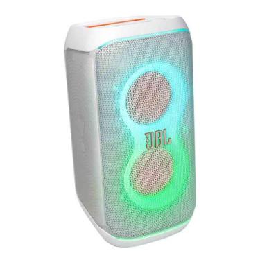 Imagem de Caixa de Som Bluetooth JBL Party Box Club 120 Branca, IPX4, Show de lu