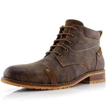 Imagem de Bota masculina estilosa de cano médio Ferro Aldo Colin MFA806033 para trabalho ou uso casual, Marrom, 8.5