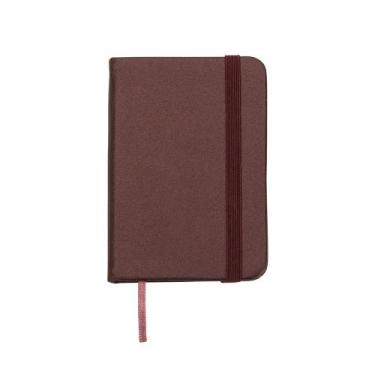 Imagem de Caderneta Tipo Moleskine Bolso Anotações Lisa Vinho - Serv Color