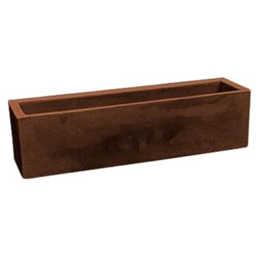 Imagem de Vaso Para Plantas Polietileno Cachepot Floreira 57cm Jardineira Decoração (Aco Corten)