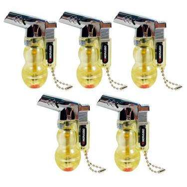 Imagem de Kit 20un Isqueiro Maçarico Taue DHJ-7 Recarregável Gás Ultra Chama Por