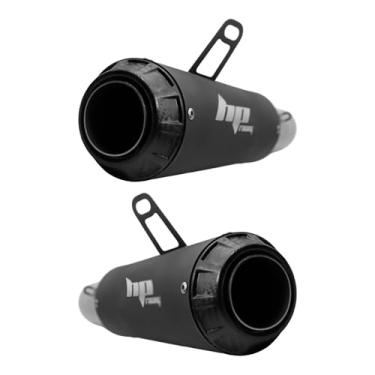 Imagem de Escapamento Ponteira Esportiva Compátivel Com Kawasaki Z1000 Par - HP Racing GP Bocal de Carbono