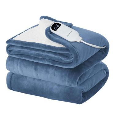 Imagem de Cobertor Elétrico Bedsure Twin - Flanela Macia e Aquecido