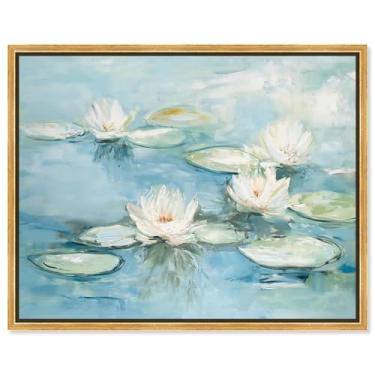 Imagem de Art Remedy Petal Pools I Canvas Classic Landscapes, moldura dourada, 76.2 cm x 61.0 cm