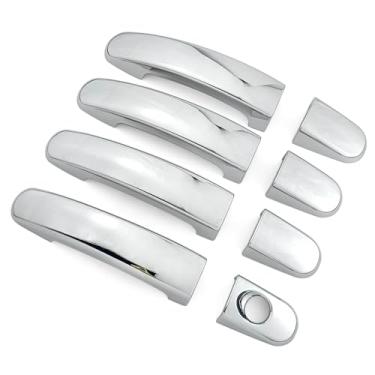 Imagem de Dakitita Acabamento de tampa de maçaneta externa cromada para Ford Focus MK3 2012-2018 Escape C-Max CMAX 2013-2018 Ranger 2012-2017 Acessórios Decoração (sem furos para chaves inteligentes)