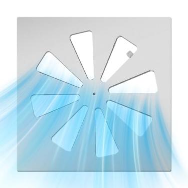 Imagem de Saillong Capa de ventilação de ar condicionado ajustável, defletor de ventilação de ar de 61 x 61 cm, capa de ventilação de teto, capa de ventilação CA para saídas de ar condicionado de teto de