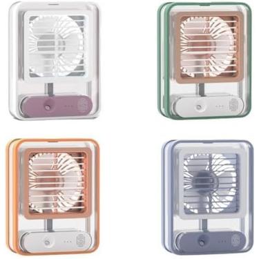 Imagem de Mini Climatizador Portátil Umidificador ar Refrigerado Usb Cor Branco 110V/220V