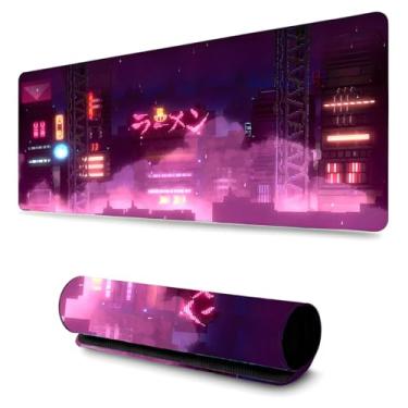 Imagem de Mouse Pad Gamer Profissional Grande Confortavél Anti Derrapante 90x40 - Night City Oriental