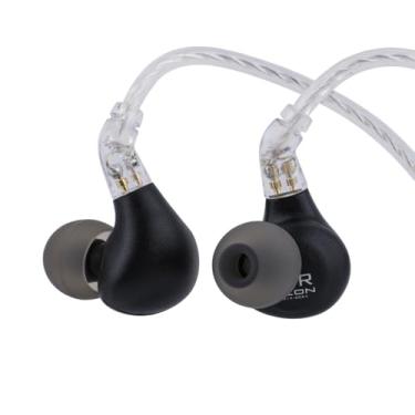 Imagem de Linsoul BLON BL03 II in Ear Monitor, driver dinâmico de câmara dupla de 10 mm, IEM, fones de ouvido HiFi com fio com cabo destacável de 2 pinos para músicos audiófilos (3,5 mm sem microfone, preto)