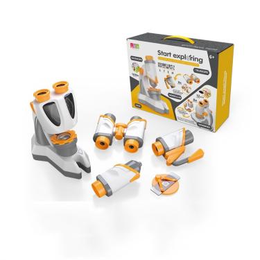 Imagem de Kit Estudo Biologia Infantil Microscópio Binoculos Magnifier