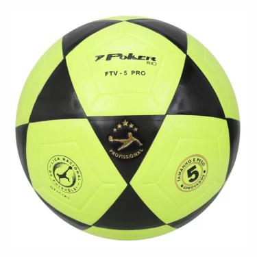 Imagem de Bola de Futevôlei Poker Rio pu Vulcanizada ftv 5 Pro Amarelo