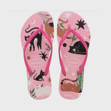 Imagem de Sandalia Havaianas Slim Pets Rosa 41/42