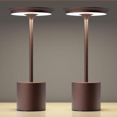 Imagem de Candeeiro de mesa sem fio Sikevht, pacote com 2 unidades, recarregável