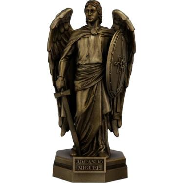 Imagem de Estátua Arcanjo Miguel - Versão 3 (Cor Ouro Velho)
