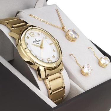 Imagem de Relogios femininos baratos Champion dourado com kit
