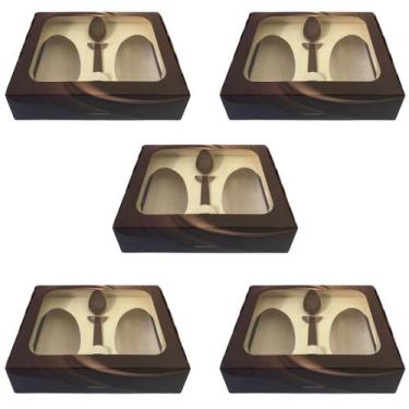 Imagem de Kit 5 Caixa 2 Ovo Páscoa 250g C/Colher Chocolate - Kaixote