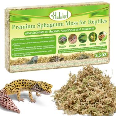 Imagem de Halatool 99 g musgo esfagno natural para répteis premium musgo de terrário ideal para tartarugas caixas, caranguejos eremitas, leopardo, lagartixa, cobras e hamsters