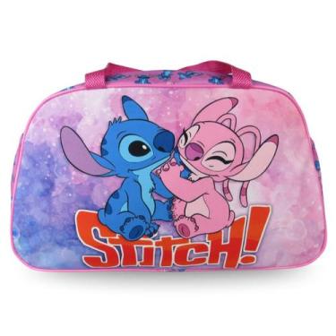 Imagem de Bolsa Infantil Stitch Rosa Para Passeios, Escolinha E Presente - SM