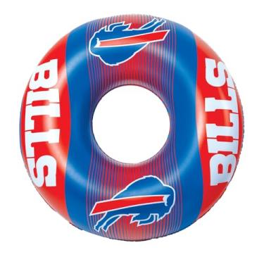 Imagem de BigMouth Buffalo Bills 91 cm Boias infláveis para piscina oficialmente licenciadas pela NFL Fan Gear, tubo interno para adultos e adolescentes