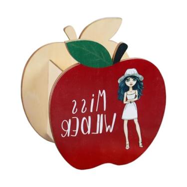 Imagem de Esquirla Organizador de armazenamento de porta -lápis de madeira Organizador de escritório Decoração Desktop Pen Stand Cup para a mesa de papelaria de