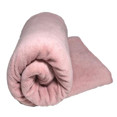 Imagem de Cobertor Blush Solteiro Mantinha Felpuda 1 Peça - Rosa