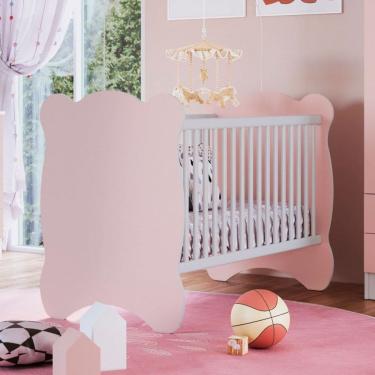 Imagem de Berço com Armação Mosquiteiro Rosa 7000 - Percasa