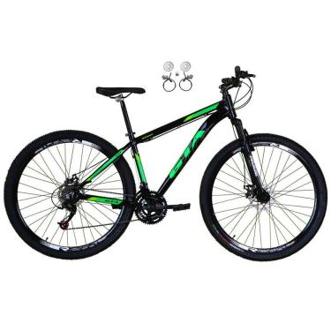 Imagem de Bicicleta Aro 29 Gta Start 21v Freio a Disco Hidráulico Alumínio Garfo Suspensão - Preto/Verde
