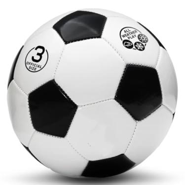 Imagem de Bola de futebol tamanho 3, tamanho infantil 3, primeira bola de aprendizagem, atividades ao ar livre, esportes, treinamento para meninos, meninas, crianças, aniversário